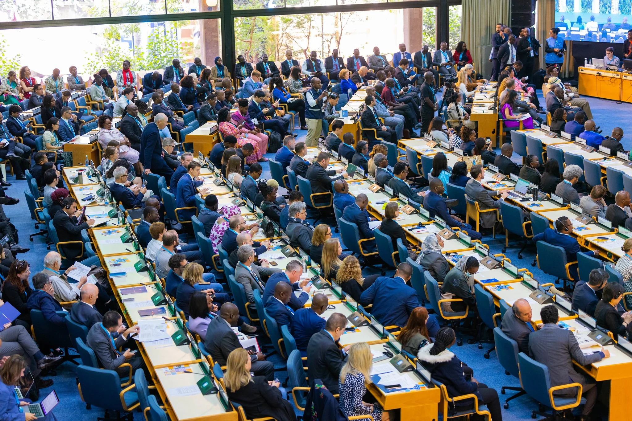 Official photograph showing delegates during the UN Habitat Assembly session