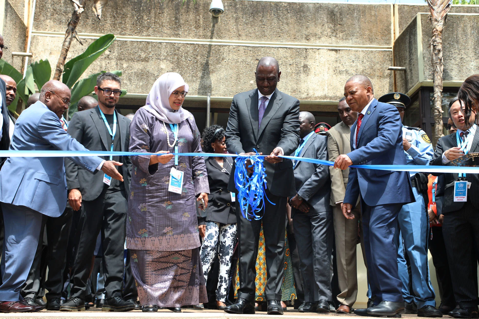 Official photograph of the UN Habitat Assembly ribbon-cutting moment