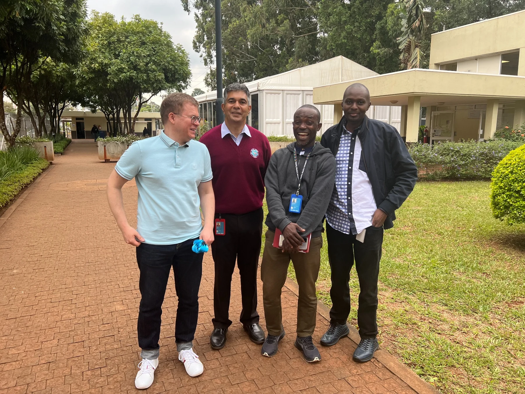 Aleksandr Shestakov coordinating with UNON IT during UNHA2 preparations