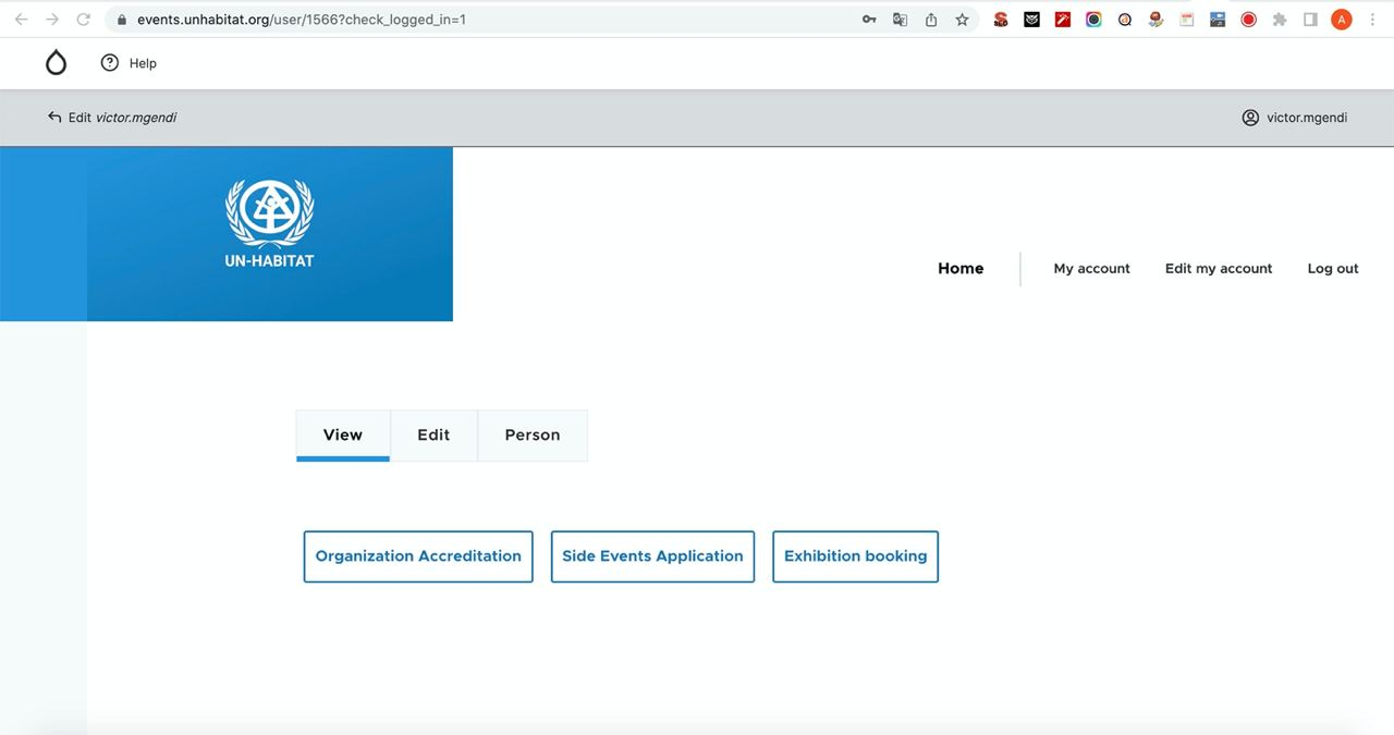 First logged-in participant interface in GEMS Alpha