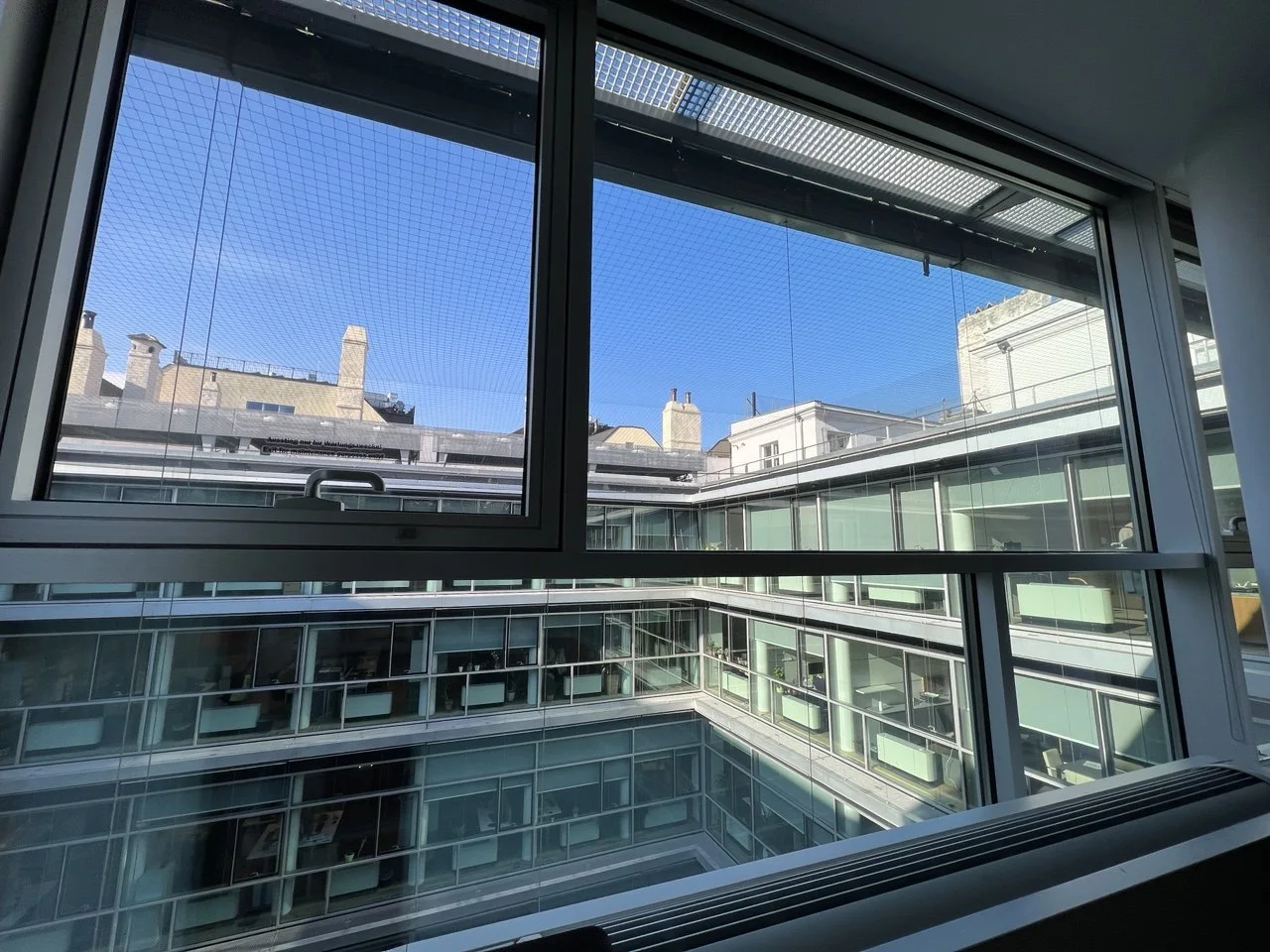 View from inside the OSCE Secretariat in Vienna
