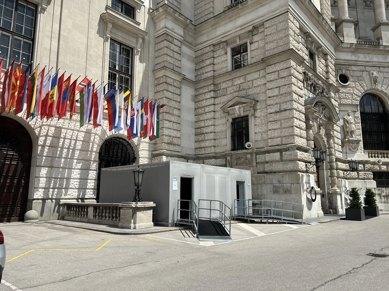 Entrance to the OSCE premises at the Hofburg in Vienna